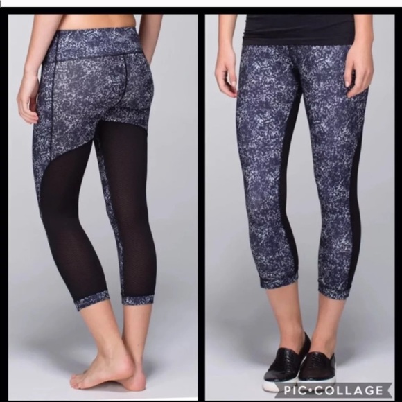 lululemon rocky road journey crops mesh  Tights - Picture 7 of 8